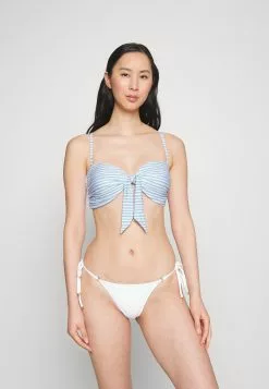 Seafolly Summer Crush Twist Tie Front Bandeau - Bikinitop - Powder Blue -Outlet Seafolly Winkel 0319efe309c44122abb5beca4c3326df