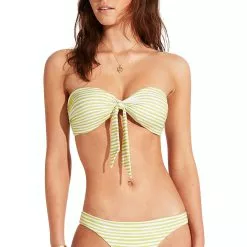 Seafolly Summer Crush Twist Tie Front Bandeau Bikini Tops