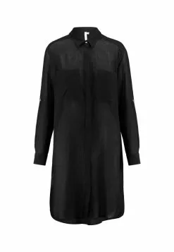 Seafolly Strandkleid CrinkleBeach Shirt - Strandaccessoire - Schwarz