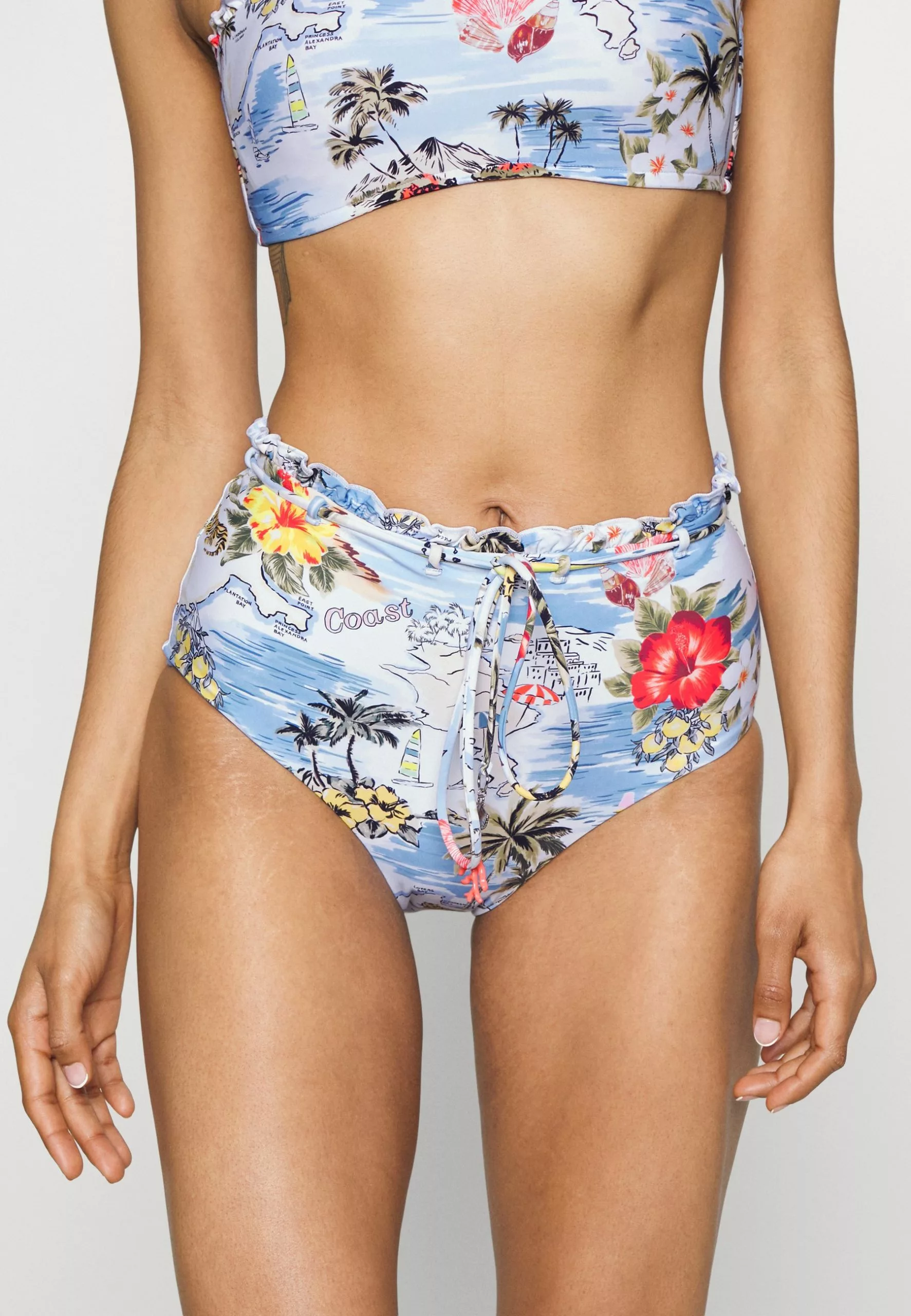 Seafolly Coast To Coast High Waisted Pant - Bikinibroekje - Powder Blue 3 Seafolly Coast To Coast High Waisted Pant - Bikinibroekje - Powder Blue