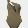 Seafolly Collective One Shoulder One Piece - Badpak - Dark Olive -Outlet Seafolly Winkel b8b0bc8b0da14cd68053aca9a3cd4db6