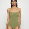 Seafolly Sea Dive Scoop Neck Drawstring Side - Badpak - Khaki -Outlet Seafolly Winkel c57a7df5992747ea911df429e91a7484