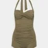 Seafolly Collective Boyleg One Piece - Badpak - Dark Olive