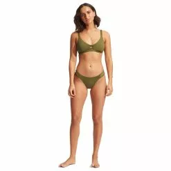 Seafolly Women's Collective Gathered Tab Bralette - Bikinitop -Outlet Seafolly Winkel seafolly womens collective gathered tab bralette bikinitop detail 5