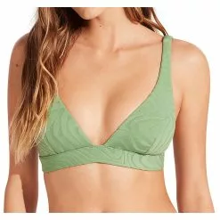 Seafolly Women's Secondwave Longline Tri - Bikinitop