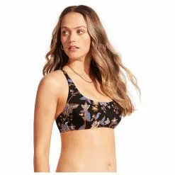 Seafolly Women's Silkroad Dd Scoop Neck Halter - Bikinitop -Outlet Seafolly Winkel seafolly womens silkroad dd scoop neck halter bikinitop detail 2