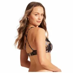 Seafolly Women's Silkroad Dd Scoop Neck Halter - Bikinitop