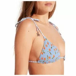 Seafolly Women's Summercrush Shirred Reversible Slide Tri - Bikinitop