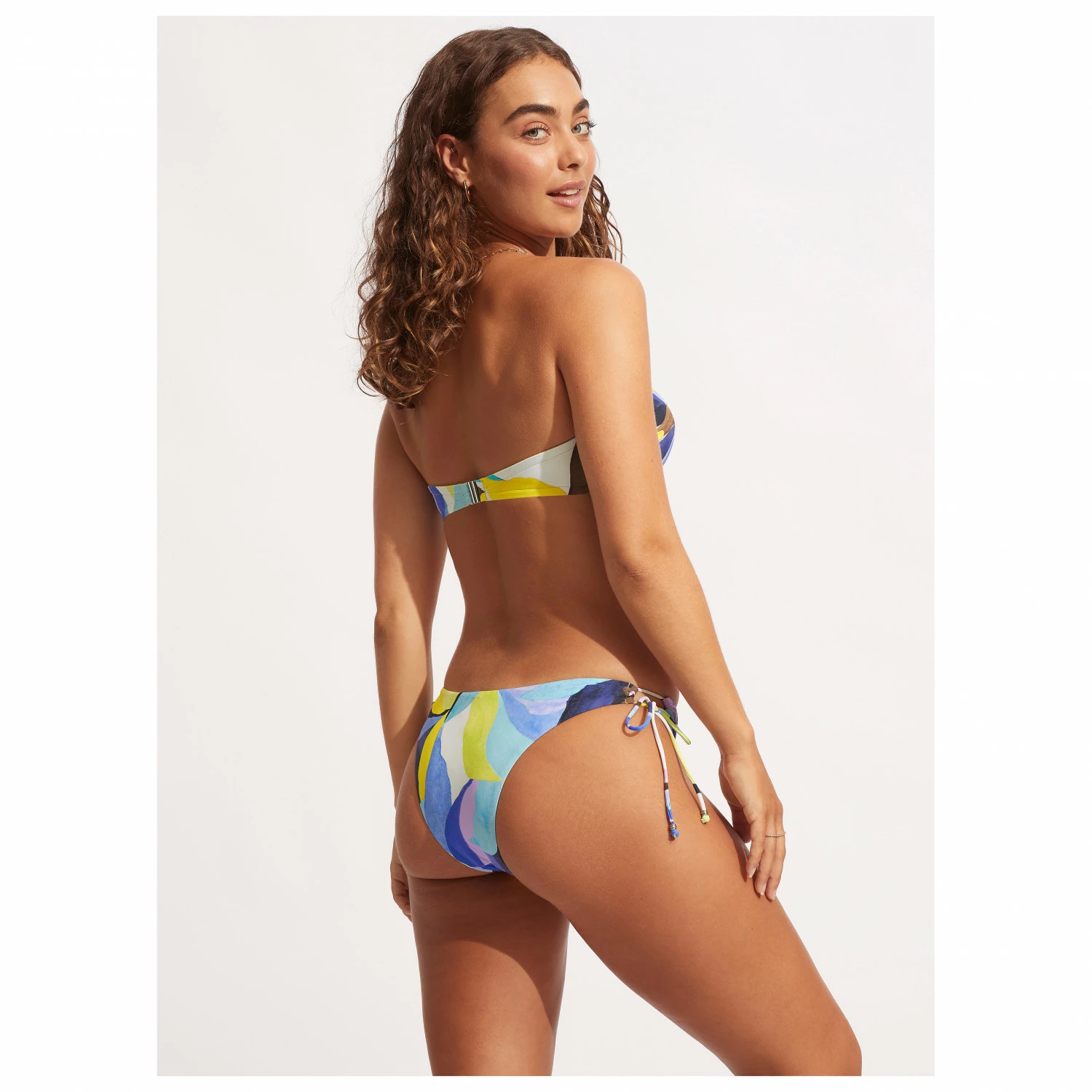 Seafolly Women's Tropfest Loop Tie Side Pant - Bikinibroekje 5 Seafolly Women's Tropfest Loop Tie Side Pant - Bikinibroekje - Afbeelding 3